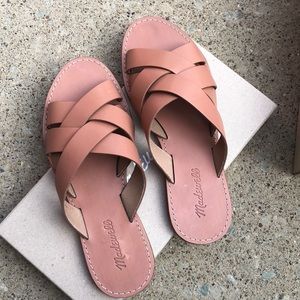 Madewell Antique Coral The Boardwalk Woven Strap